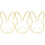 3Pcs Acrylic Wall Mirror With Wooden Frame In Bunny Shape 4