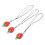 15 Pcs Ceramic Whistle Necklaces For Kids With Lanyard 10