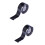 2 Pcs 3 Meters High Temperature Resistant Electrical Insulation Tape Black 7