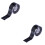 2 Pcs 3 Meters High Temperature Resistant Electrical Insulation Tape Black 6