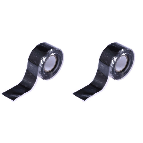 2 Pcs 3 Meters High Temperature Resistant Electrical Insulation Tape Black 1