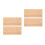 4Pièces Plateau Bois Beige Multi Compartiments Pour DIY 5
