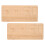 4Pièces Plateau Bois Beige Multi Compartiments Pour DIY 2