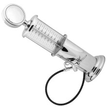 1000cc Single Gun Liquor Dispenser, Silver, 16x16x43cm for Bar & Home