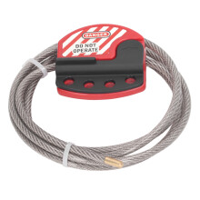 Stainless Steel Tagout Cable Lock with 4 Key Holes Adjustable Lockout Device