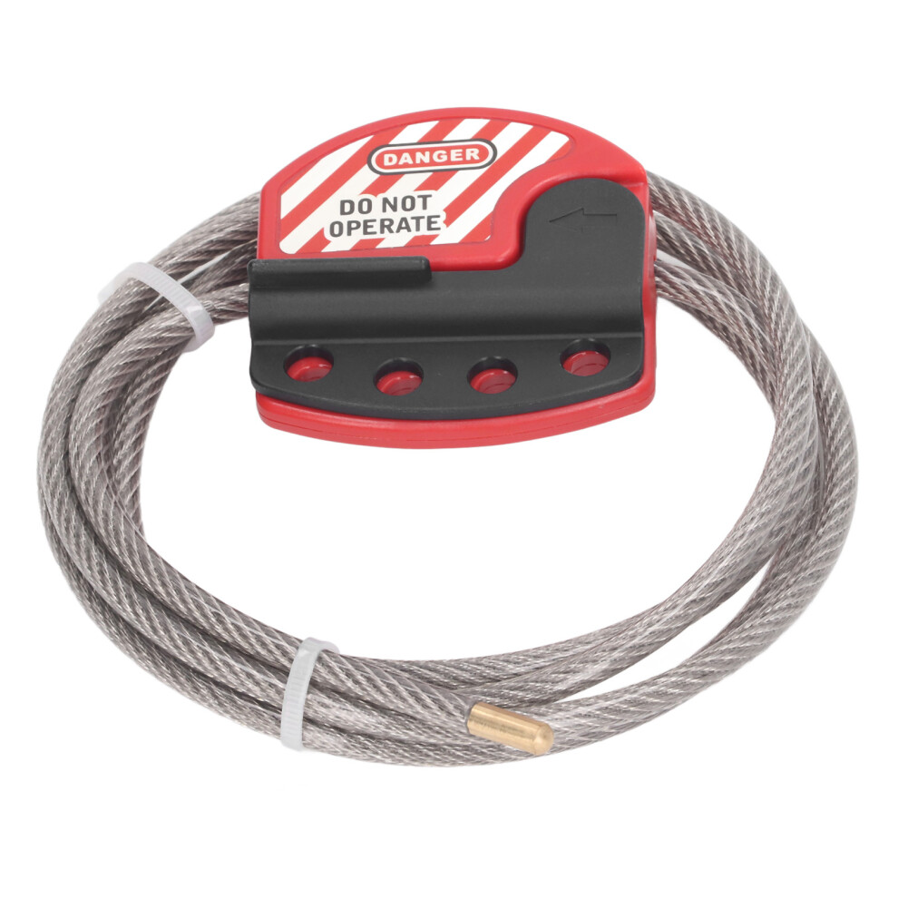 Stainless Steel Tagout Cable Lock With 4 Key Holes Adjustable Lockout Device 8481352154849