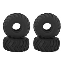 4 Stück 1,0 Zoll Gummireifen für RC Crawler AXIAL SCX24 1/24 Schwarz