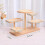 Display Riser Desktop Cabinet Organizer Wood Display Stand Shelf 2