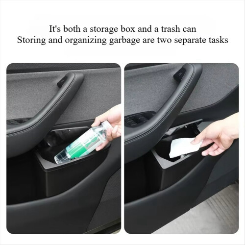 Door Trash Can for Door Storage Box Garbage Can Bin Interior 2