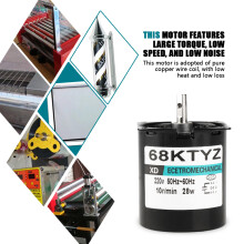 AC220V 28W Miniature PM Synchronous Motor 10rpm CW/CCW