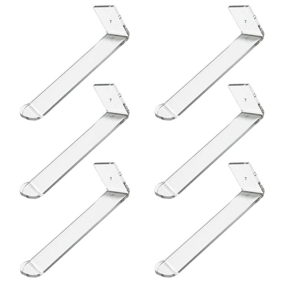Inoomp Unisex 30 Pcs Clear Acrylic Wall Mounted Headband Holders Display Racks