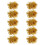 40Pcs Gold Cheerleading Pom Poms Reusable Plastic Performance Props 2