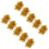 40Pcs Gold Cheerleading Pom Poms Reusable Plastic Performance Props 3