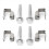 Exhaust Manifold Bolt Set Flange Bolt U-Nut Hardware Kit 6036734AA 4