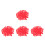 400 Pcs Pig Snout Cabochon Resin Nose Flatback For Diy Doll Making 5
