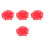 400 Pcs Pig Snout Cabochon Resin Nose Flatback For Diy Doll Making 4