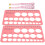 3 Sets Flange Nipples Size Measuring Card For Breast Pump 3
