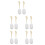 10 Pcs 1/2 Inch Plastic Float Valve With Adjustable Arm 10