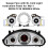 Målerflade med EL-koldt lys instrumentpanel til 4