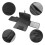 1Pc Foldable Waterproof Baby Diaper Mat With Storage Bag Grey 4