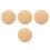 4Pcs Khaki Wooden Stool Seat Replacement for Bar Stool Dining Chairs 7