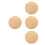 4Pcs Khaki Wooden Stool Seat Replacement for Bar Stool Dining Chairs 9