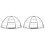 2Pcs Hemisphere Fire Sprinkler Guard Stainless Steel Bracket 4
