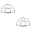 2Pcs Hemisphere Fire Sprinkler Guard Stainless Steel Bracket 8