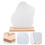 4Pcs Wooden Base Desktop Mirror Acrylic Irregular 9