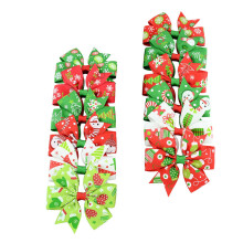 48 Pcs Christmas Bow Knot Hairpins For Kids Party Hair Accessories