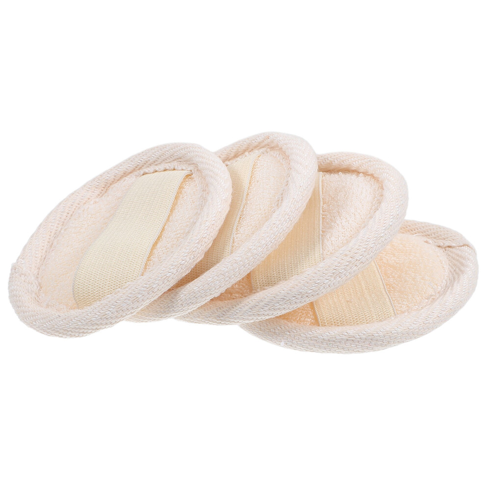 Inoomp 12 Pcs Loofah Pads Facial Exfoliating Scrubbers Cleaning Accessories