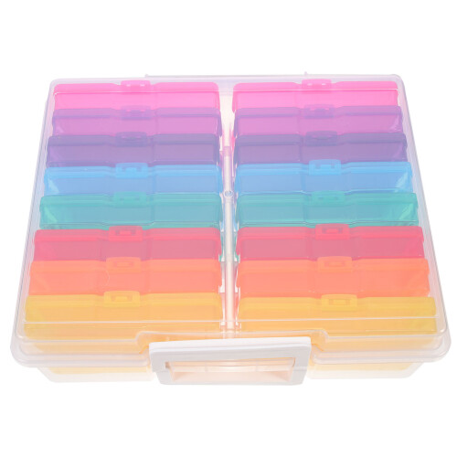 2 Sets Photo Storage Boxes Multi-Functional Card Organizers