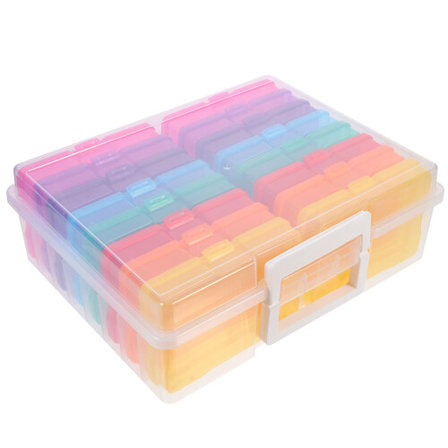 2 Sets Photo Storage Boxes Multi-Functional Card Organizers 2
