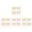 16 Pcs Pearl Bow Shoe Charms With Lace Keychain 5