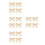 16 Pcs Pearl Bow Shoe Charms With Lace Keychain 4