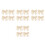 16 Pcs Pearl Bow Shoe Charms With Lace Keychain 10