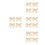 16 Pcs Pearl Bow Shoe Charms With Lace Keychain 8