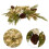 2Pcs Christmas Candle Ring Wreath For Pillar Candles Table Decoration 11