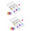 2Sets Iron Watercolor Palette with Lid Multi Grid Portable Paint Case 7