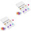2Sets Iron Watercolor Palette with Lid Multi Grid Portable Paint Case 3