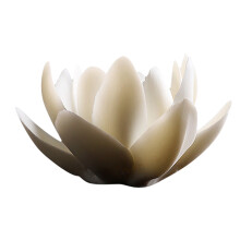 6Pièces Ornement Brûleur Encens Beige Céramique Artisanat Unique