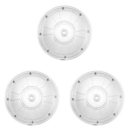 3Pcs 8 Inches Rotating Cake Turntable For Decorating Workbench 1