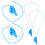 8 Pcs Children's 6 Hole Plastic Ocarina Beginner Musical Instrument 11