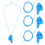 8 Pcs Children's 6 Hole Plastic Ocarina Beginner Musical Instrument 10