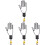4Pcs Golf Glove Holder Hand Shape Rack For Drying And Storage 4