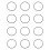 60 Pcs Silicone Jelly Wristband Solid-Colored Stretchy Bracelet Diy 6