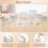 Acrylic Base 16PCS Acrylic Blocks for Display 2x2x1 Inch Square Riser 5