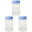 3Pcs Reusable Breast Milk Storage Bottles Wide 180Ml 4