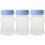 3Pcs Reusable Breast Milk Storage Bottles Wide 180Ml 6