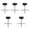 5Pcs Multifunctional Brake Caliper Press Tool Black for Auto Mechanics 5
